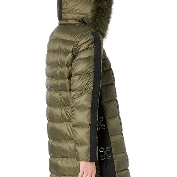 HOST PICK 1 Madison Fox Fur Coat w/ Side Grommet Lace-Up - Picture 3 of 9